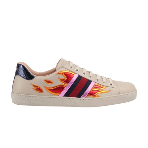 chaussure gucci homme flame|Gucci ace flames goat.